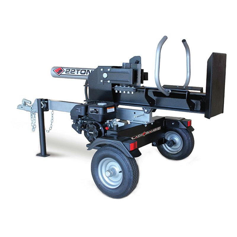 Black Diamond 22ton xăng Log Splitter-nửa dầm LSE22